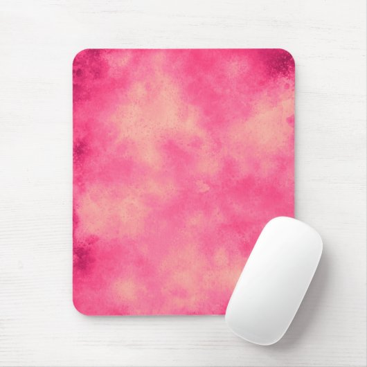 Roze en wolkenffect Mouse Mat. Muismat (Met muis)