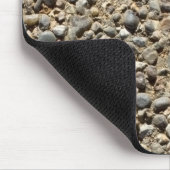 Roze en zand Realistische textuur Muismat (Hoek)