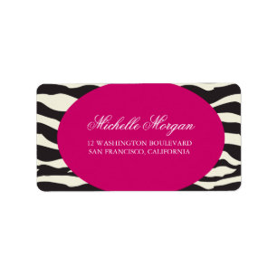 Roze en Zebra Stripes Eigen label