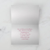 Roze en Zilver Bedankkaart (Binnen)