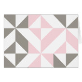 Roze en zilver Geometric ZigZag (Voorkant Horizontaal)