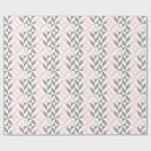 Roze en zilver Geometric ZigZag Cadeaupapier (Vlak)