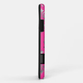 Roze en zilver gepersonaliseerd monogram Case-Mate iPhone case (Achterkant/rechts)