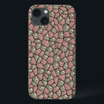 Roze en Zilver Glitter Geometric Block Phone Case<br><div class="desc">Een roze en zilveren glitter geometrisch patroon bedekt deze telefoondoos en geeft het een  en unieke blik.</div>