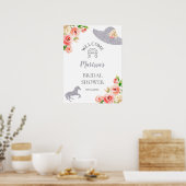 Roze en zilver 'Kentucky Derby' welkomstbord Poster (Keuken)