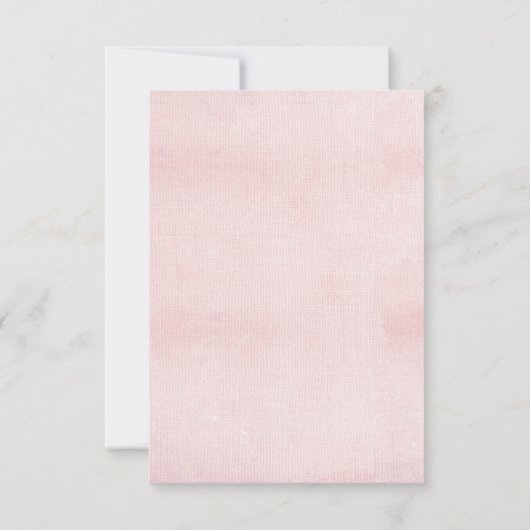 Roze en zilver Leaf RSVP (Achterkant)