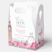 Roze en zilver op een time prinses bedankdoosjes (Geopend)