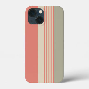 Roze en zilver Striped Case-Mate iPhone Case