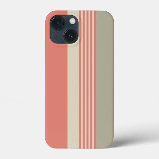Roze en zilver Striped Case-Mate iPhone Case (Achterkant)