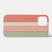 Roze en zilver Striped Case-Mate iPhone Case (Achterkant (horizontaal))