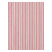 Roze en zilver Striped Tafelkleed (Voorkant)