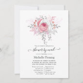 Roze en zilver Vrijgezellenfeest per post Kaart (Voorkant)