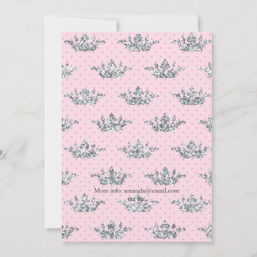 Roze en zilver Vrijgezellenfeest per post Kaart (Achterkant)