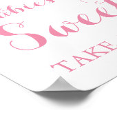 Roze en Zilveren baby's zijn snoep Poster (Hoek)