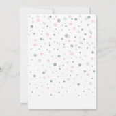 Roze en zilveren ballonnen | Eerste verjaardag van Kaart (Achterkant)