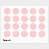 Roze en zilveren Confetti bruiloft Ronde Sticker (Vel)