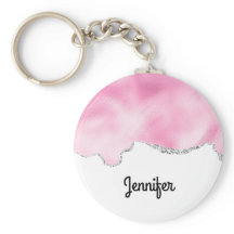 Roze en zilveren faux Glitter Border Stijlvol