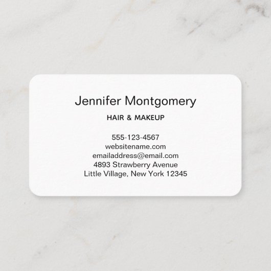 Roze en zilveren faux Glitter Border Stijlvol Visitekaartje (Achterkant)