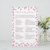 Roze en Zilveren Glitter wat in Uw Spel van de Tel (Staand voorkant)