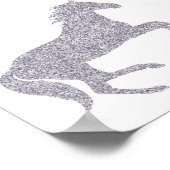 Roze en Zilveren Kentucky Derby Welkomstbord Poster (Hoek)