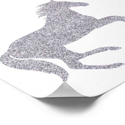 Roze en Zilveren Kentucky Derby Welkomstbord Poster (Hoek)