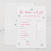 Roze en Zilveren Sneeuwvlok The Price is Right Spe Kaart (Voorkant / Achterkant)