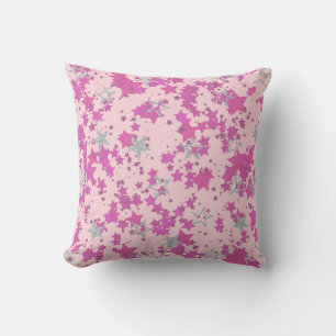 Roze en zilveren sterren kussen