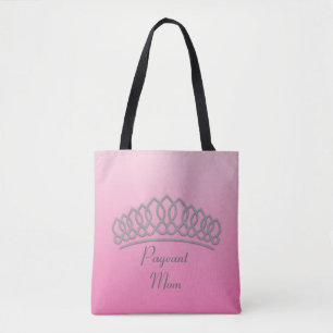 Roze en Zilveren Tiara Optocht Moeder Tas