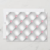 Roze en zilveren tropische Afstuderen Foto Aankondiging (Achterkant)