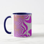 Roze en zilverkruis mok (Links)