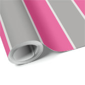 Roze en zilverpapier cadeaupapier (Rol Hoek)