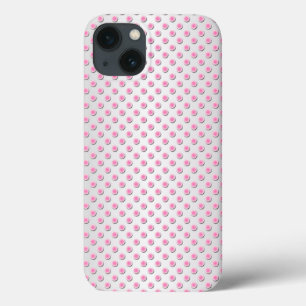 Roze en zilverwit stippenpatroon Case-Mate iPhone case