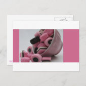 roze en zoet briefkaart (Voorkant / Achterkant)