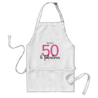 Roze en zwart 50 en Fabulous 50th Birthday