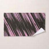 Roze en Zwart abstract Bad Handdoek (Handdoek)