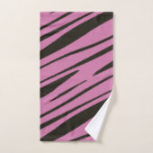 Roze en Zwart abstract Bad Handdoek (Handdoek)