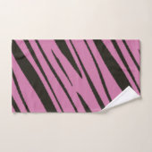 Roze en Zwart abstract Bad Handdoek (Handdoek)