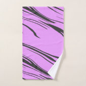 Roze en Zwart abstract Bad Handdoek (Handdoek)