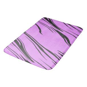 Roze en Zwart abstract Badmat