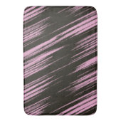 Roze en Zwart abstract Badmat (Voorkant Verticaal)