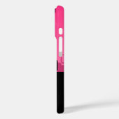 Roze en zwart Abstract Case-Mate iPhone Case (Achterkant / Links)