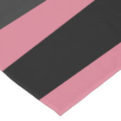 roze en zwart abstract korte tafelloper (Hoek)