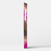 Roze en zwart, Abstract met goudziren Case-Mate iPhone Case (Achterkant / Links)