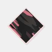 roze en zwart abstract servet (Hoek)