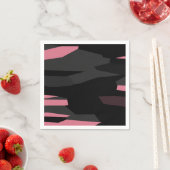 roze en zwart abstract servet (Insitu)