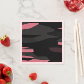 roze en zwart abstract servet (Insitu)