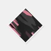roze en zwart abstract servet (Hoek)