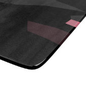 roze en zwart abstract snijplank (Hoek)
