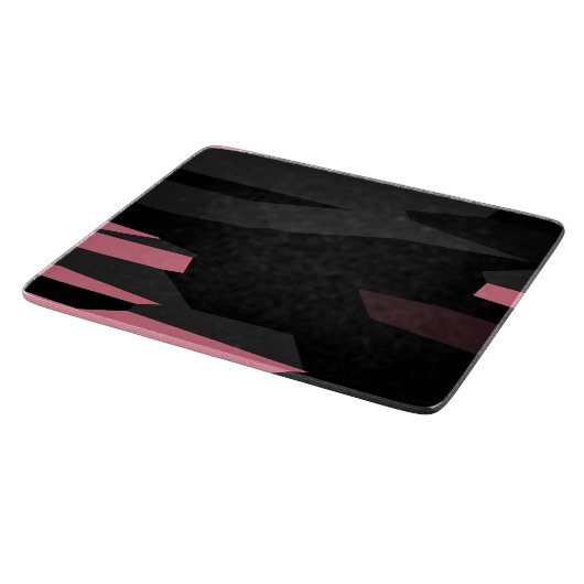 roze en zwart abstract snijplank (Hoek)