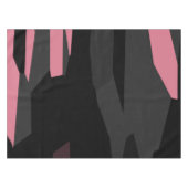 roze en zwart abstract tafelkleed (Voorkant (Horizontaal))